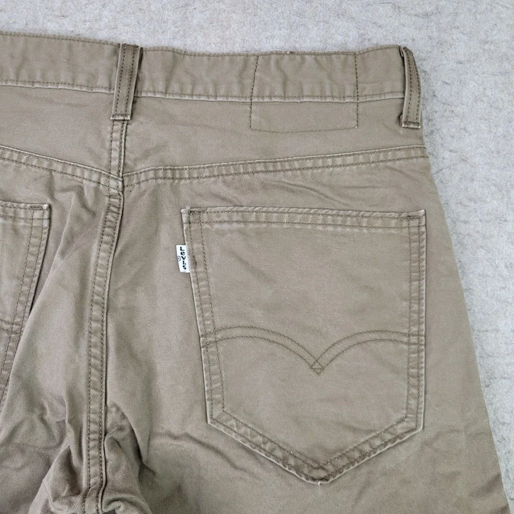 Levis Khaki Pants‎ Mens 32x32 Straight Leg 100% Cotton Western Workwear